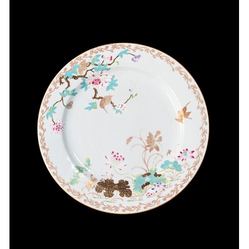 Chinese export porcelain famille rose Charger